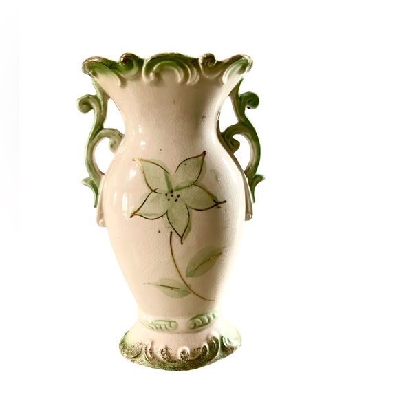 Vintage Relco Japan Hand-Painted Spill Vase Planter Mid Century - Double Handle - Picture 4 of 16